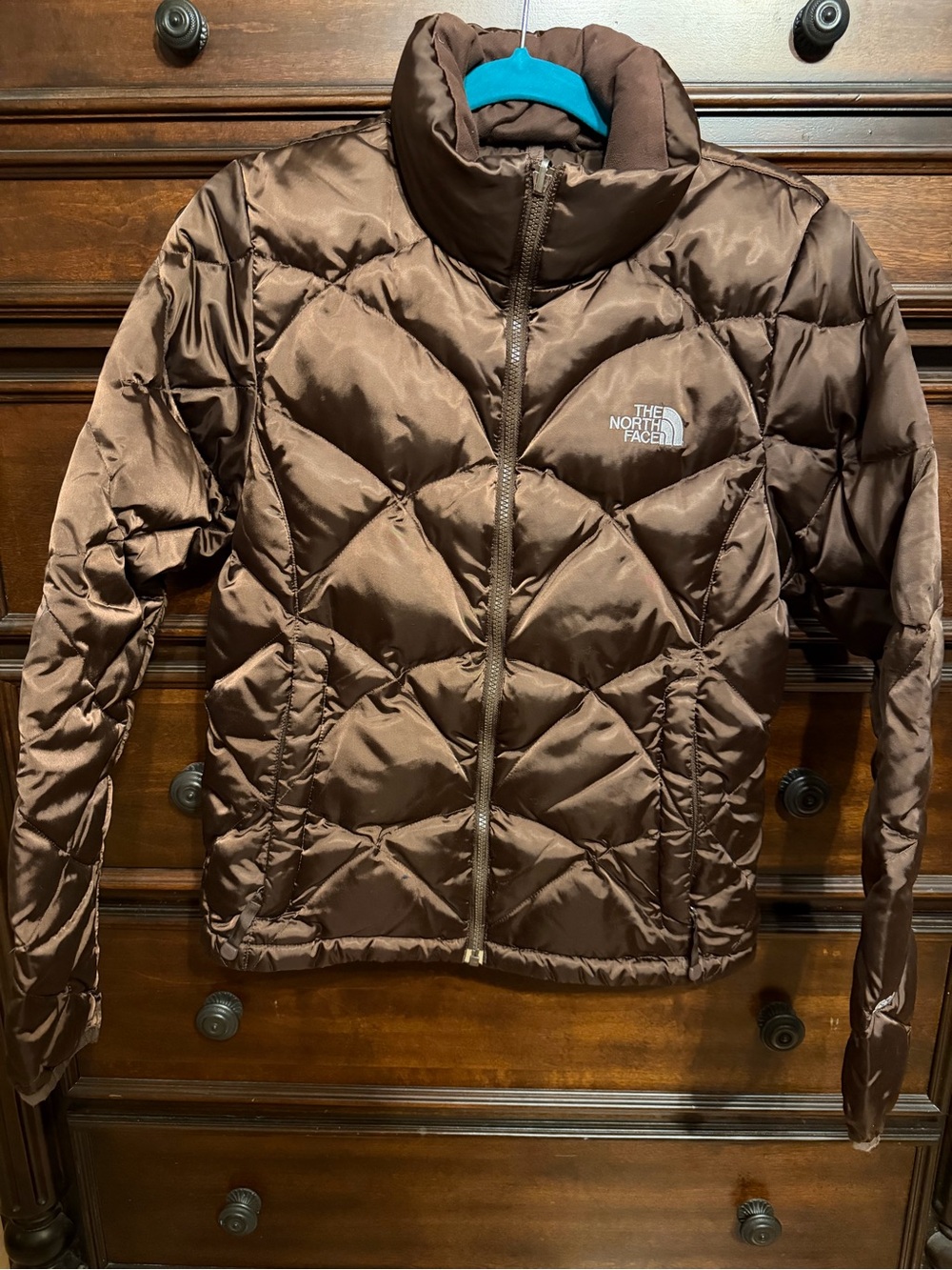 The North Face Women's Chocolate Brown Quilted Puffer Jacket
